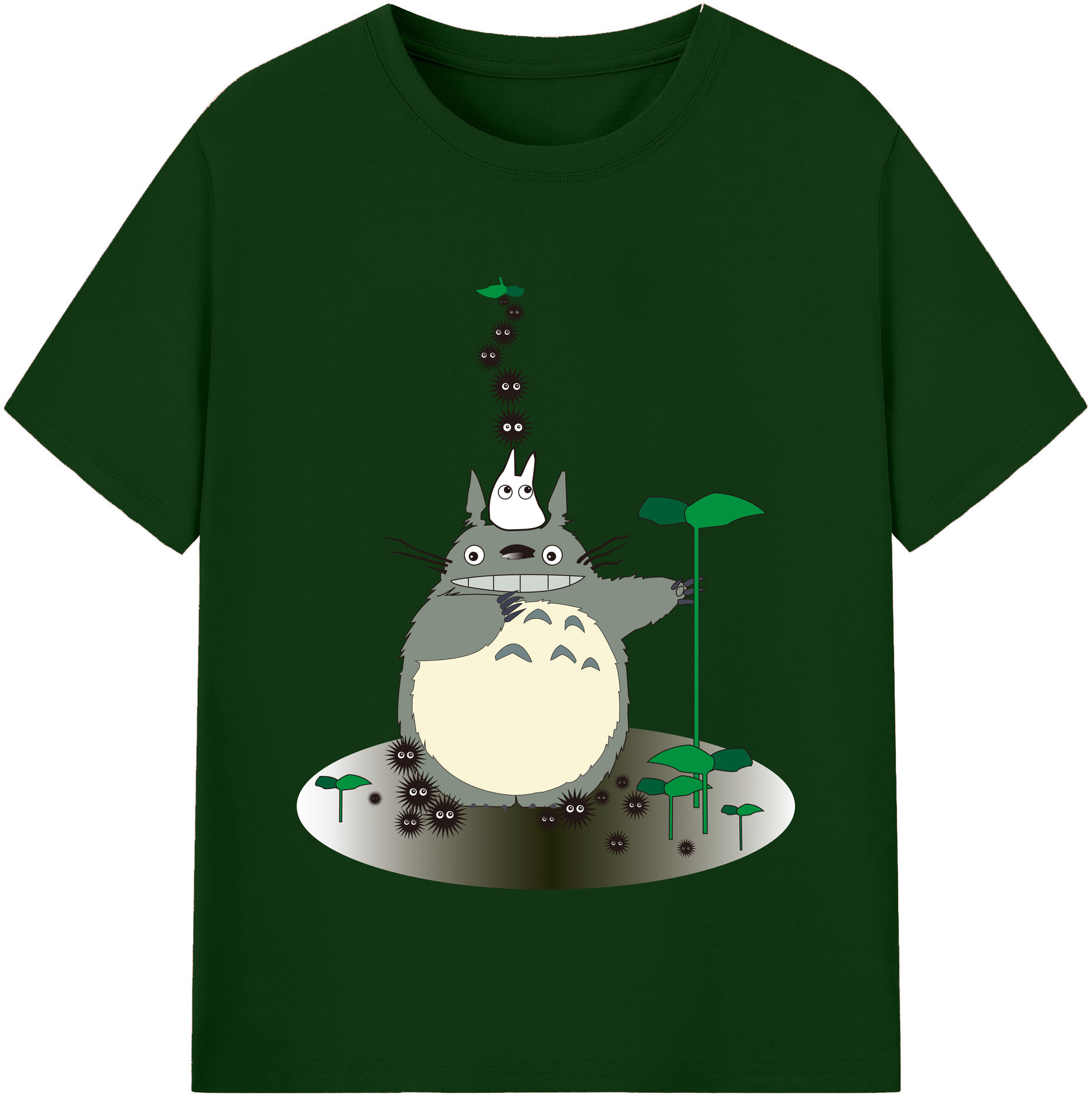 （画像用） となりのトトロ 草壁メイ 草壁サツキ My Neighbor Totoro Satsuki Kusakabe Mei Kusakabe 綿100％半袖Tシャツ（フロントプリント）
